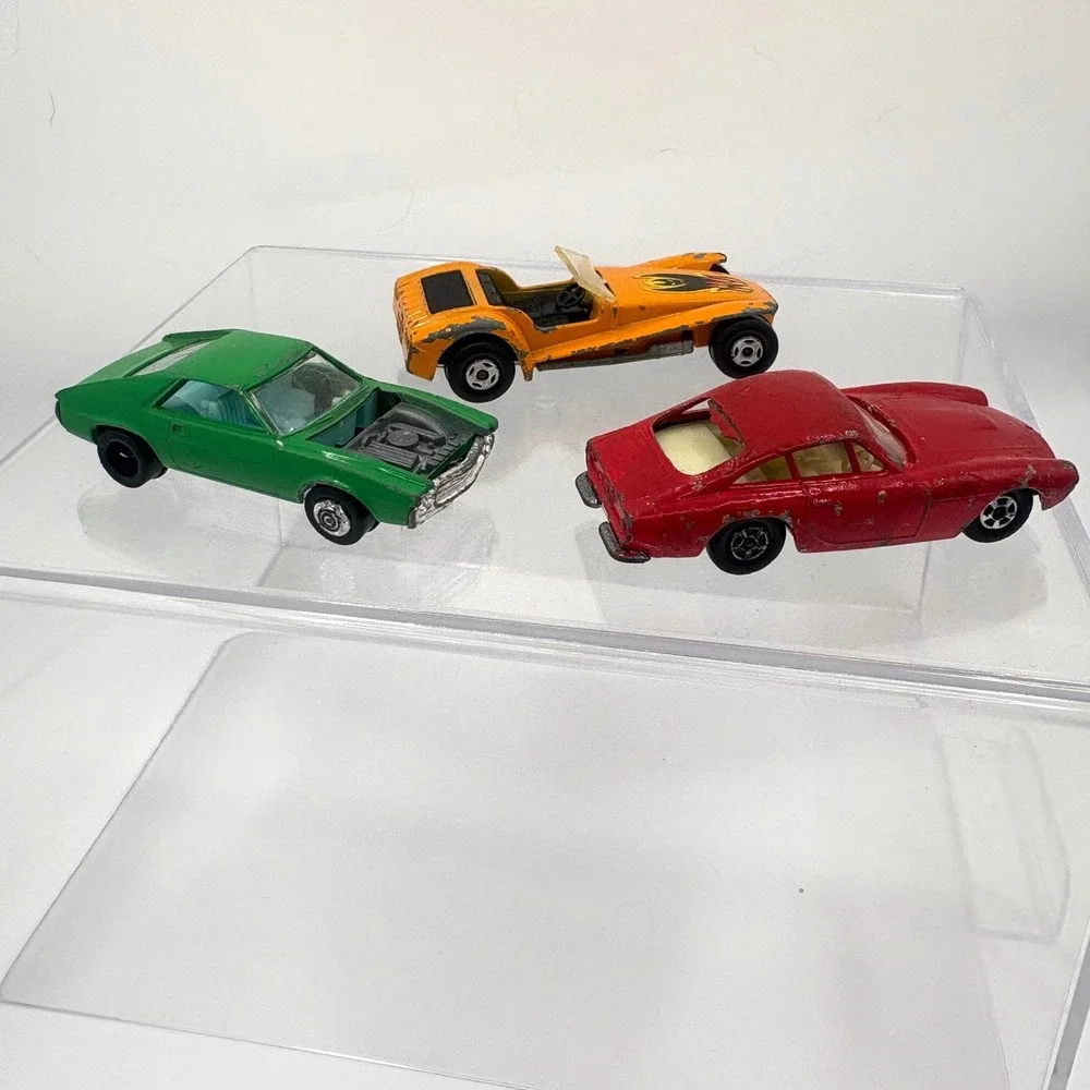 Vintage Matchbox Lesney Superfast Lot Ferrari Berlinetta Lotus Super Seven AMX